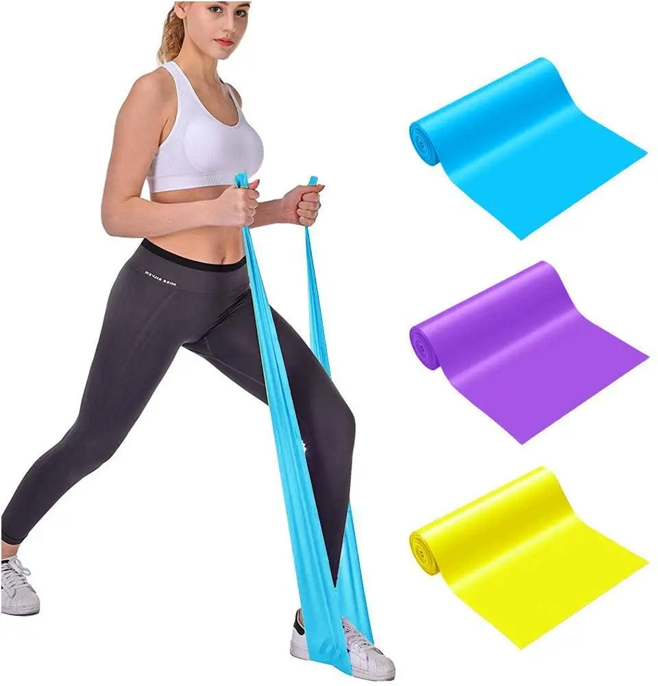 

Custom Logo Tpe Yoga Band Exercise Rubber Tpe Resistance Band Workout Fitness Latex Free Theraband, Customized color