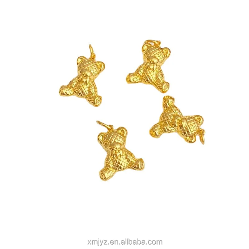 

Certified In Stock Wholesale 5G Gold Cute Bear Pendant Pure Gold 999 Female New Fashion Pendant 24K Pure Gold Pendant