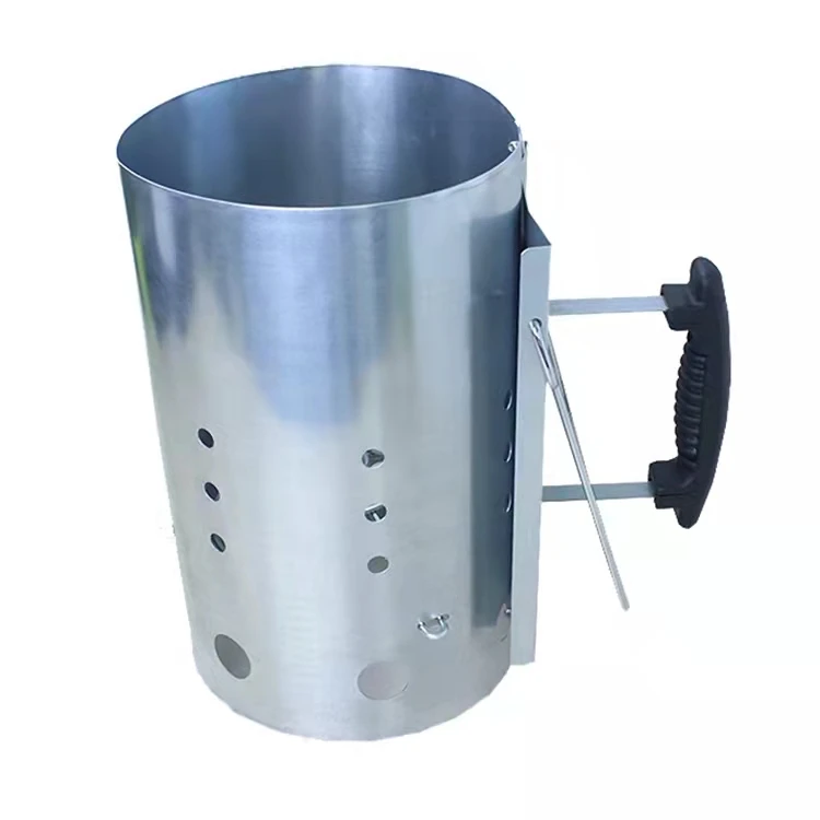 Kimstone  H0eavy Duty Galvanised Steel  Portable Charcoal Chimney Bucket Fire Starter