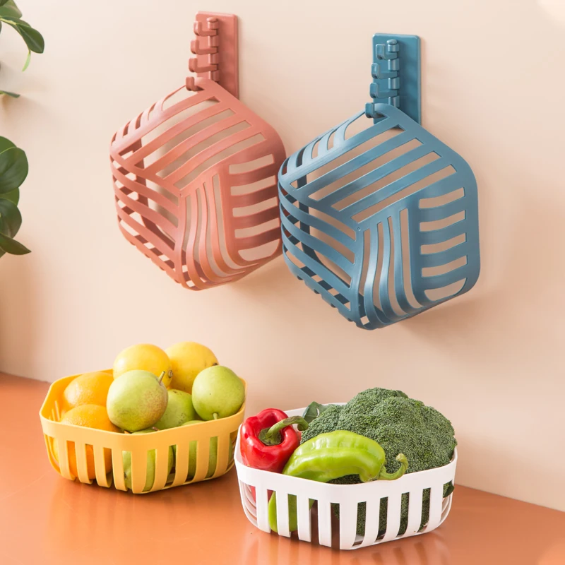 

New Design Multifunction Hollow fruit basin wash fruit basket drain basket household fruit basket, 4colors