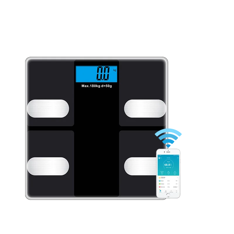 

70% Off 180Kg 396Lb 28St Lcd BT Display Weight Scale Body Fat And Water Content Testing Scale, White/customized color