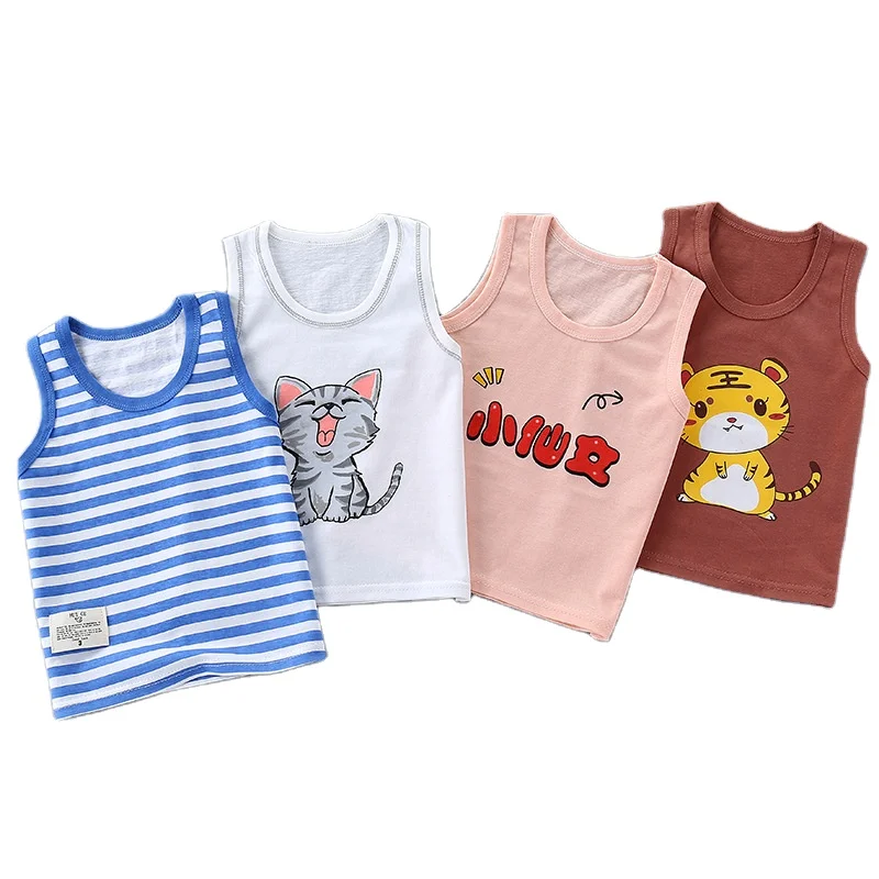 

Children's clothing wholesale summer cotton children's vest boys and girls sleeveless T-shirt baby vest baby summer clothes