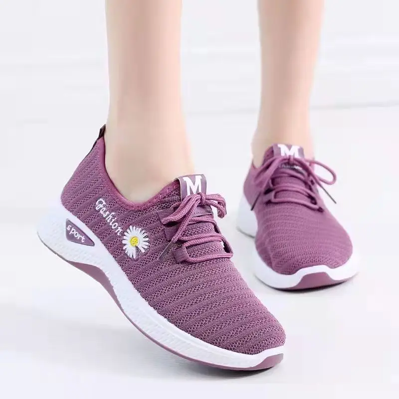 

YATAI Spring and autumn flying woven breathable new sports shoes women's casual and comfortable women's shoes