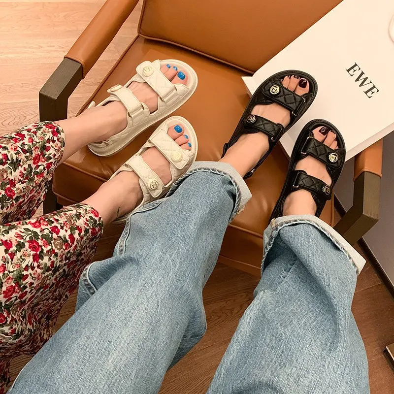 

Designer shoes women famous brands Classic casual sandals designer shoes women sandals, Brown