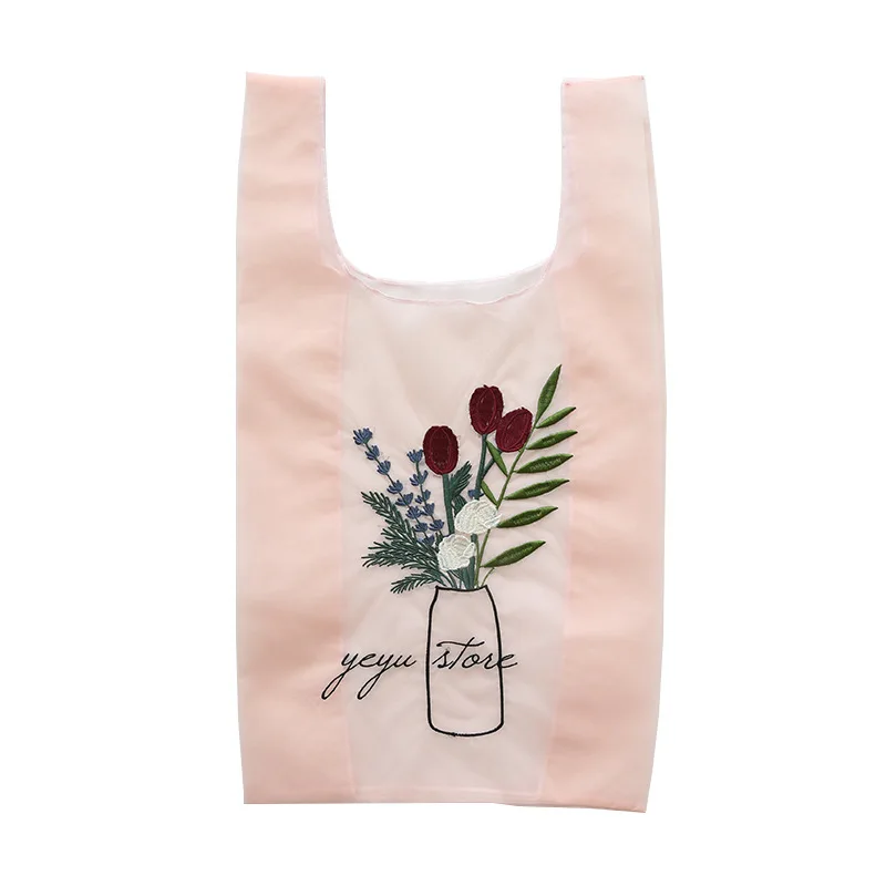 

Large Organza Embroidered Bags Lightweight Organza Tote Bags for Women