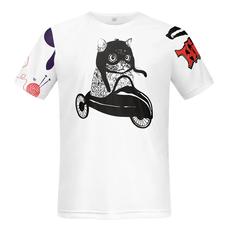 

wholesale mens muscle slim fit custom polyester sublimation all print t shirt dye sub dri fitfull print polyester tshirt custom, Mixed color
