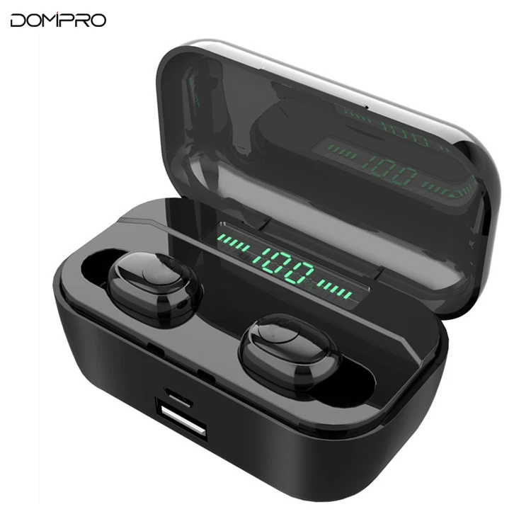 

Mini True Wireless Touch Control Headset Earbuds 9D Stereo Sport Headphone Gaming Headset LED Display