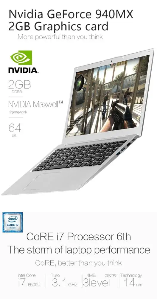 
Newest DDR4 15.6 Inch Ultrabook Laptop i7 8550U i5 8250U Quad Core UltraSlim Laptop Computer Bluetooth WiFi Backlit Keyboard 