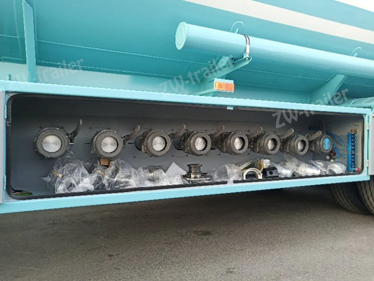 42000-45000 liters oil fuel diesel crude storage tanker truck semi trailer for sale