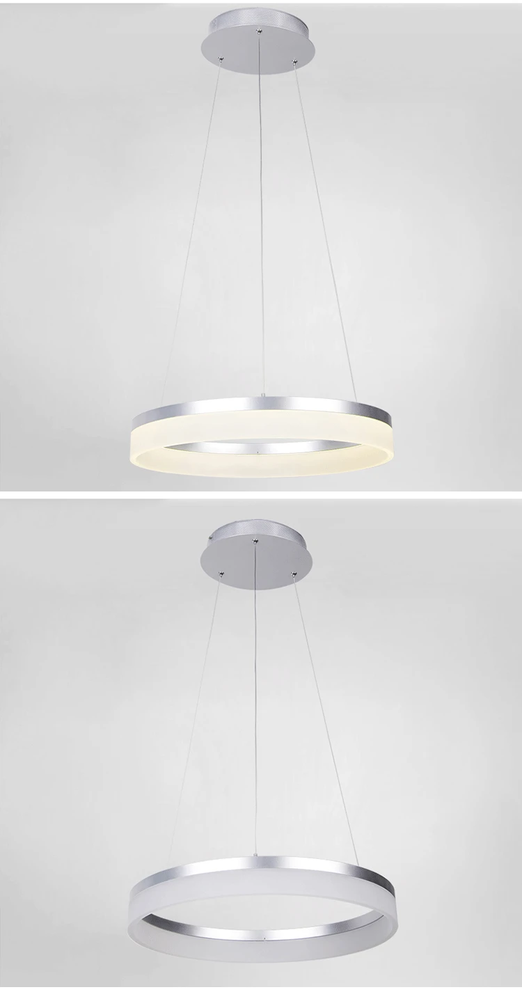 Modern ring pendant lights LED acrylic lighting fixtures chandeliers modern contemporary chandelier