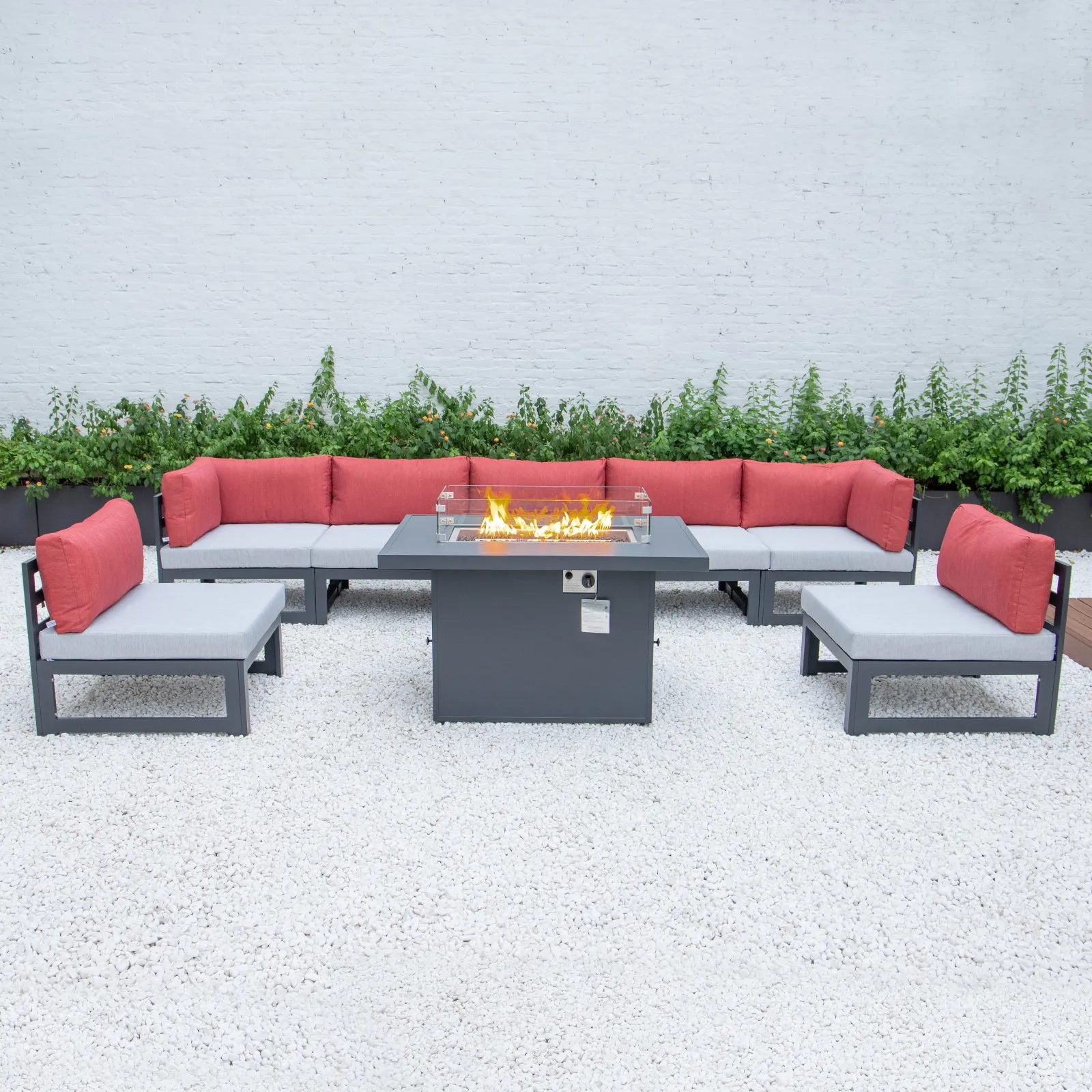 Patio Garden Aluminum Sofa Set Furniture Outdoor Modern Rattan Sofa