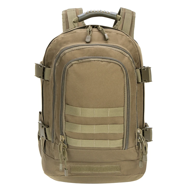 

bag military avage Cut 3 Day Expandable Large Carry On Military Hiking Outdoor Back to School Rucksack Assaults Tactical, Tan bag military