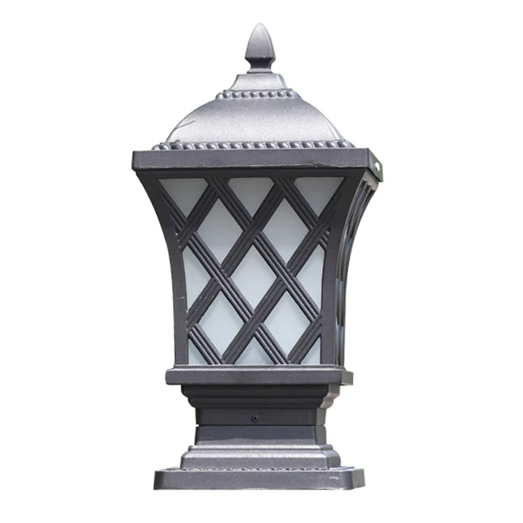 Best price antique style vintage decorative lighting for garden wall fixture glass aluminum outdoor post top light
