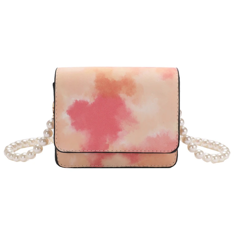 

Hot Sales Colorful Rainbow Tie Dye Small Square Bag Fashion Style Shoulder Bag Famous Design Pu Leather Crossbody Bags For Women, Mutil-color