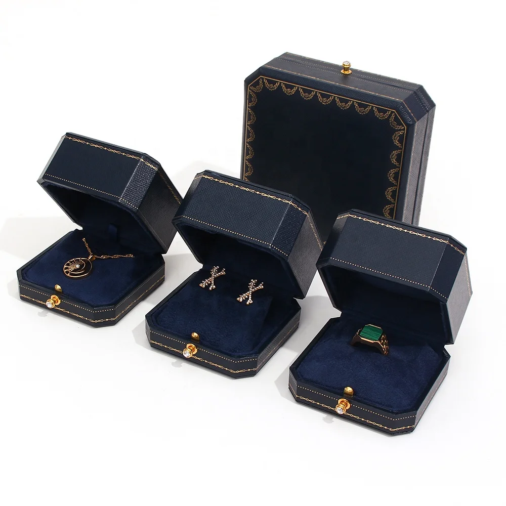 

Vintage Jewelry Safe Box Octagonal Vellum Paper Box For Jewelry Boxes For Packiging Jewelry