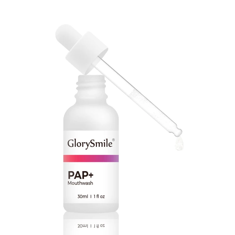 

2021 Wholesale GlorySmile NEW PAP Mouth Serum 30ML Mint Mouthwash Private Label, Dazzling white