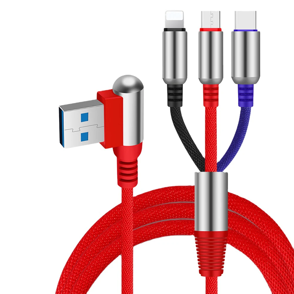 

Free Sample Products Nylon Braided 3 Female 1 Male USB Splitter Cable