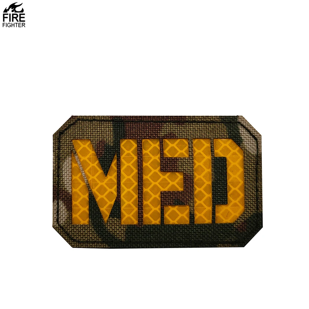 

3.15x2 inch Multicam Ir Infrared MED Medic EMS EMT IFAK Patch with Hook and Loop M00141, Customized