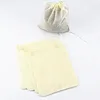 Custom packaging small muslin cotton packing tea bag filter drawstring bags