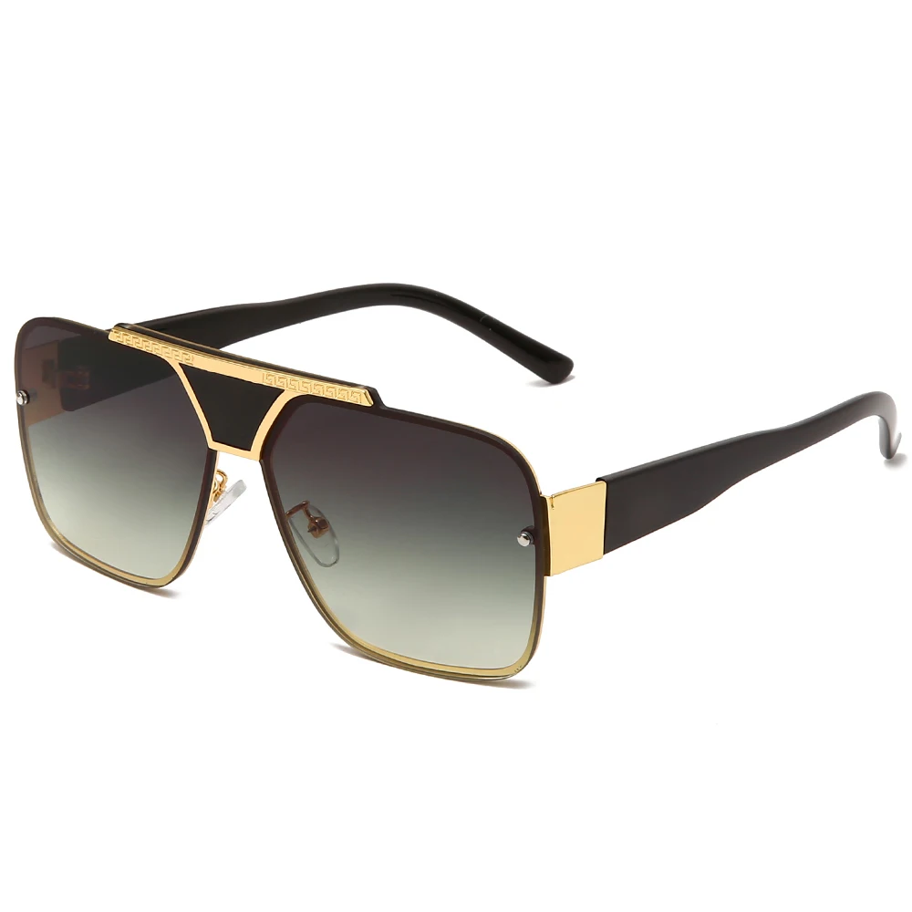 

2021 Designer Famous Brands Luxury Sunglasses Men Women UV400 Driving Fishing Metal Personality Glasses 2136