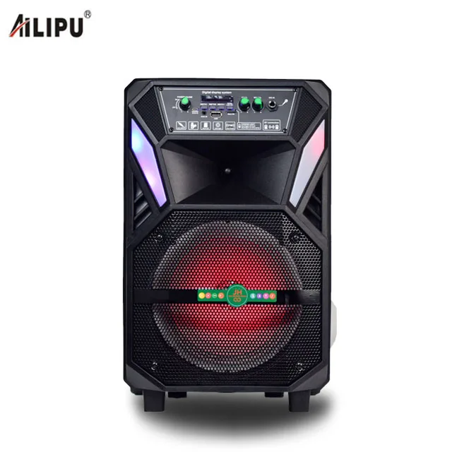 

ali factory price 8 inch blue connect boombox dj sound system wireless outdoor portable redio speaker for wholesale