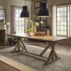 Dongguan Paloma Rustic Reclaimed Wood Rectangular Trestle Farm Table
