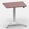 Adjustable height white office l shape reception desk workstation furniture