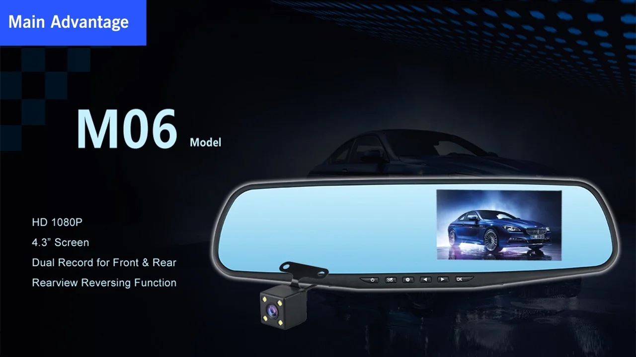 Car 1080p/720p Review Mirror Camera With Backup Camera Buy Rear View