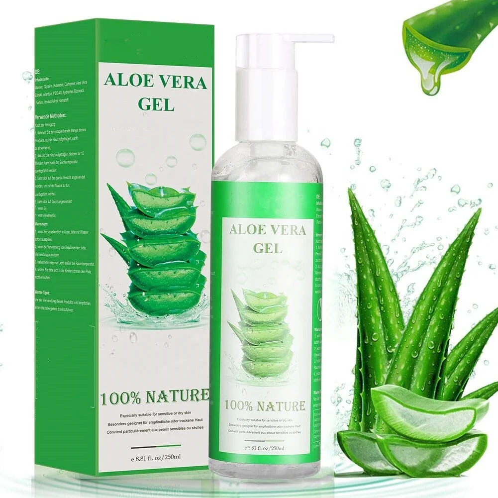 

ODM private label 100% Natural Organic Moisturizing Hydrating Soothing Skin Care Aloe Vera Gel