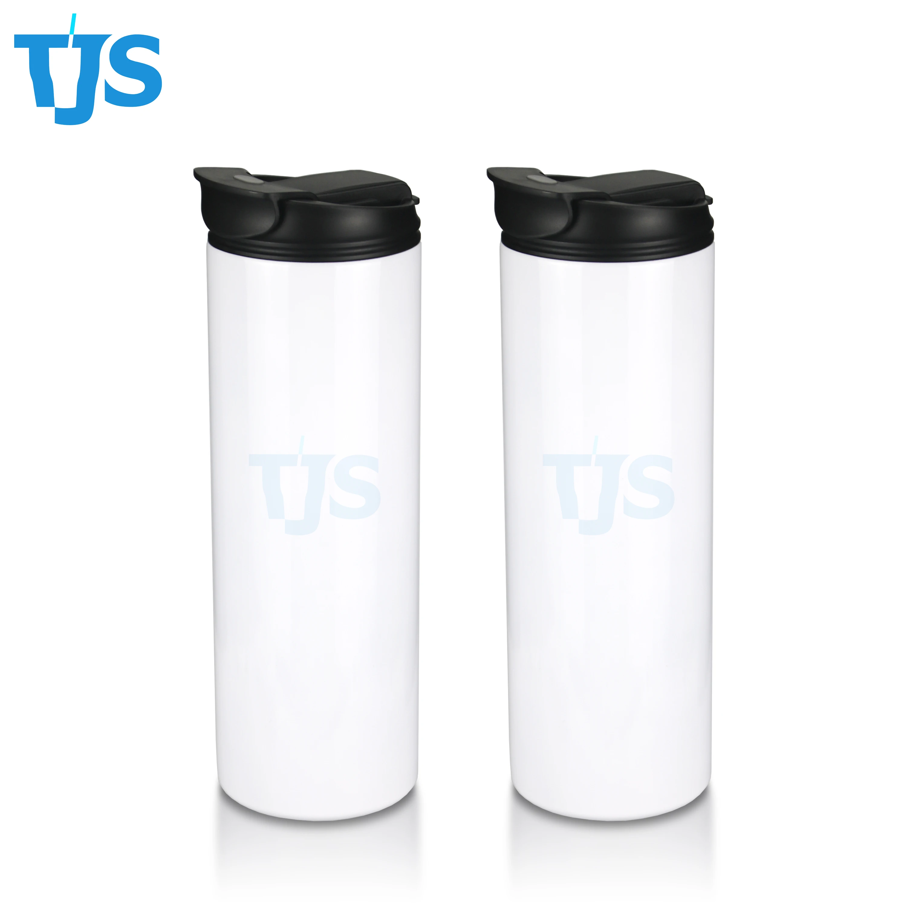 

Sublimation Blanks Straight Skinny Tumbler 20 oz Stainless Steel Double Wall Insulated Water Tumbler Cup with Lid and Straw, White