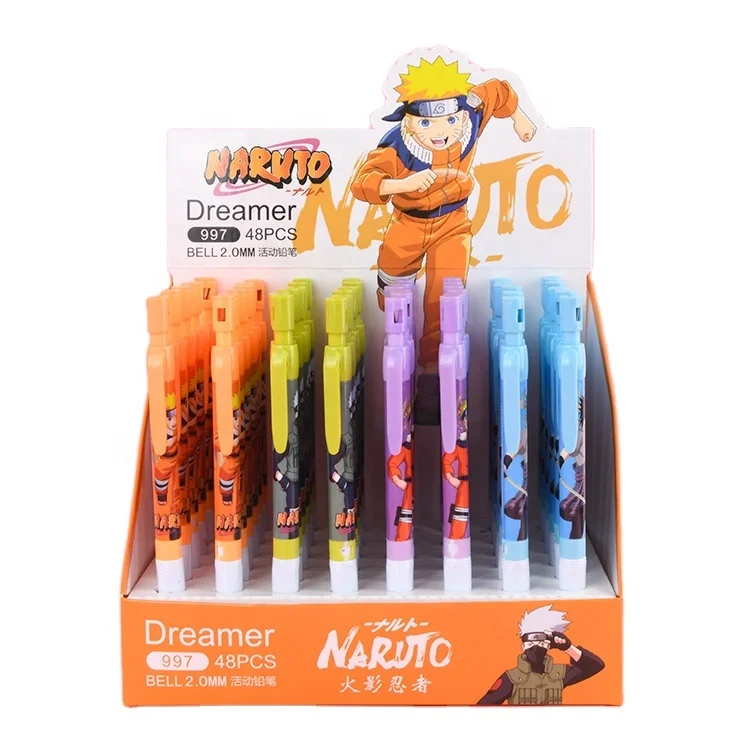 

Cartoon anime character school plastic 2.0mm lead mechanical pencil for kids