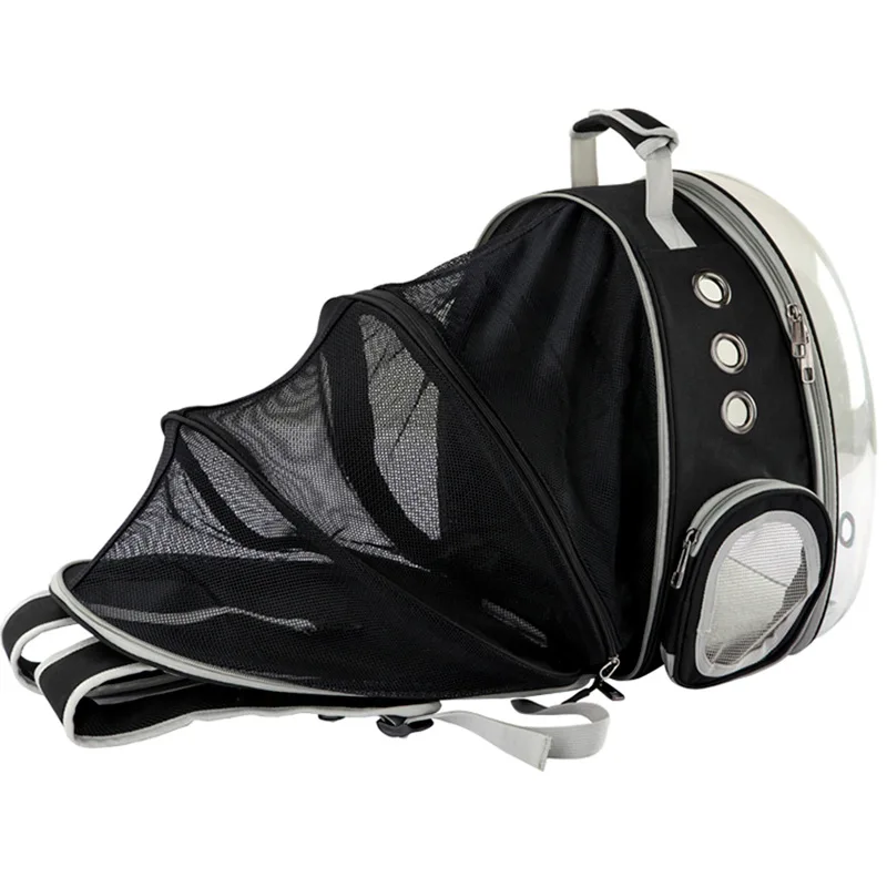 

Pet carrier Bag Extendable On Back Breathable Cat Carrier Big Inner Space Cat Bag Capsule Cage