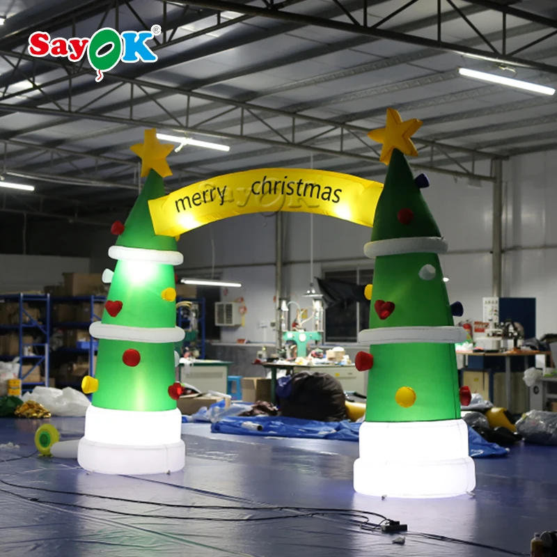 Giant Inflatable Christmas Tree Arch For Decoration Christmas Tree