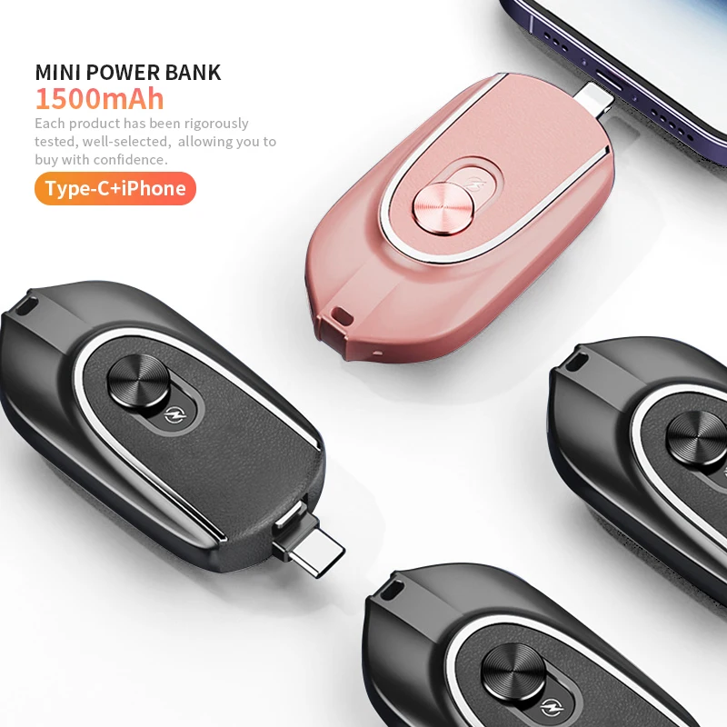 

Factory Outlet Mini Portable 5V 2A Power Bank With Type-C IOS Dual Plug