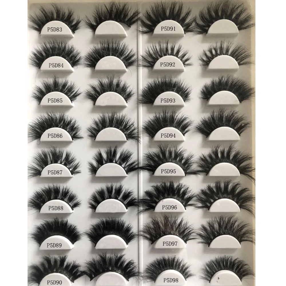 

2020 new arrival long natural 25 mm 3d mink eyelash with box mink eyelash fluffy mink eyelash