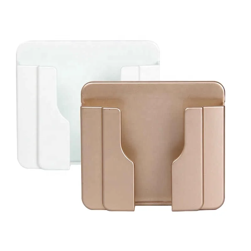 

Stand Phone Charging Holder Creative Wall Mount Adhesive Universal Charger Rack Bracket No Punch Remote Control Storage Box