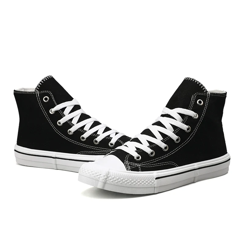 

Latest Design High Top Breathable Rubber Sole Canvas Sneakers Shoes, Customerized