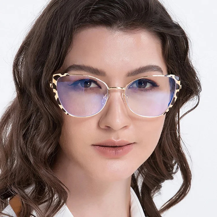 

Latest new design custom blue light blocking lens women unbreakable vintage cat eye spectacle frames optical glasses for women