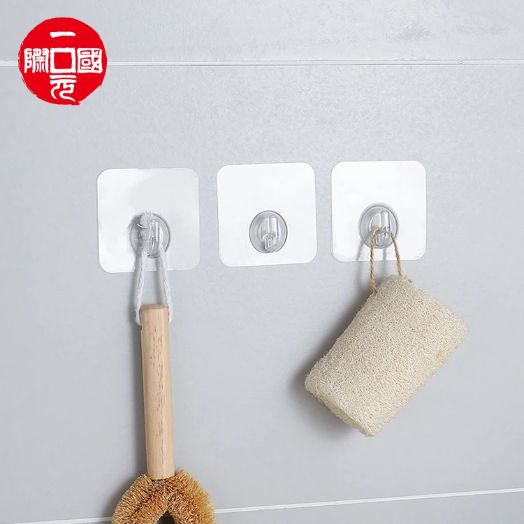 

Strong Removable Wall Hanger Hook Plastic Adhesive Hook Hanger Hook