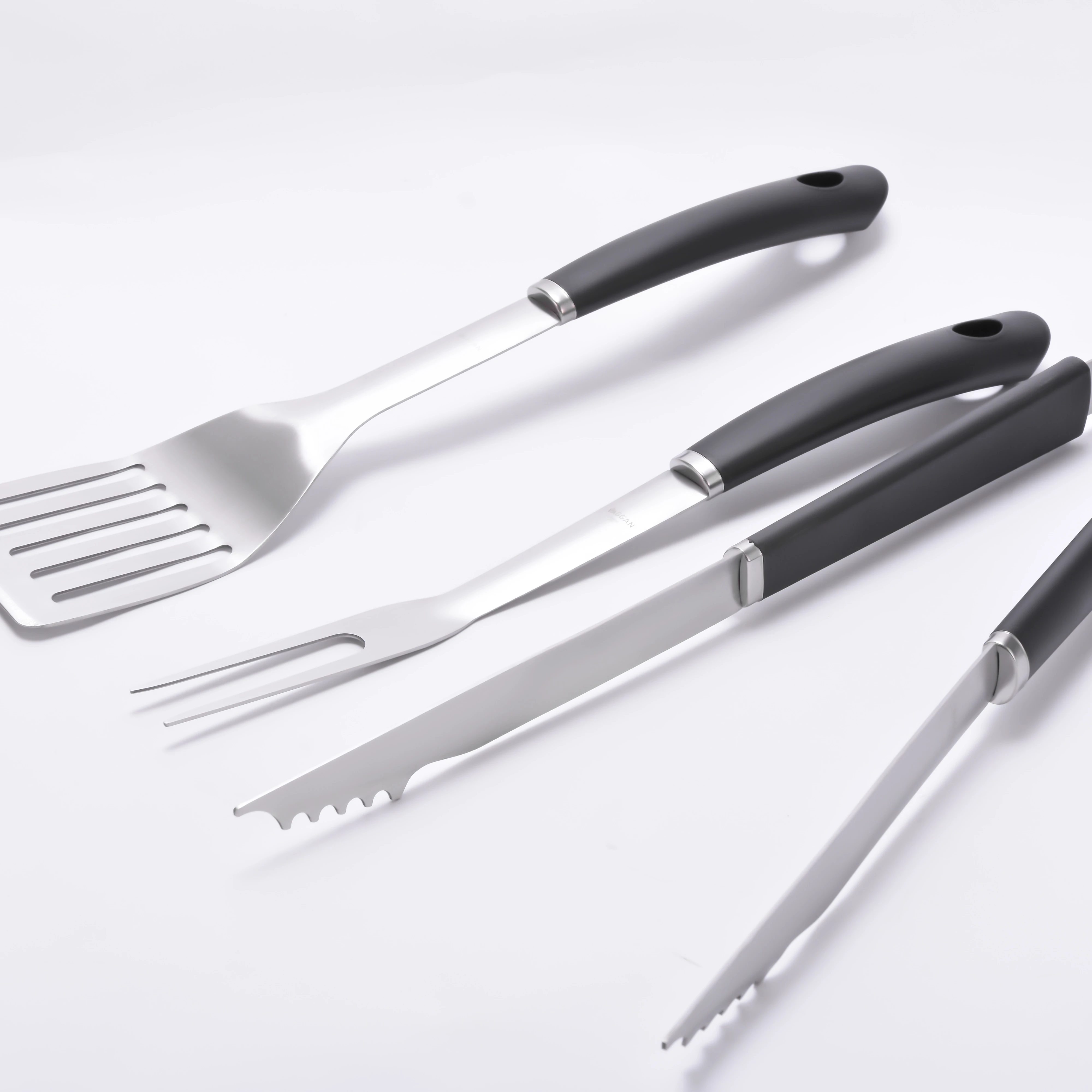 

BBQ tool 3 pcs bbq grill tools set stainless steel bbq supplies, Customized