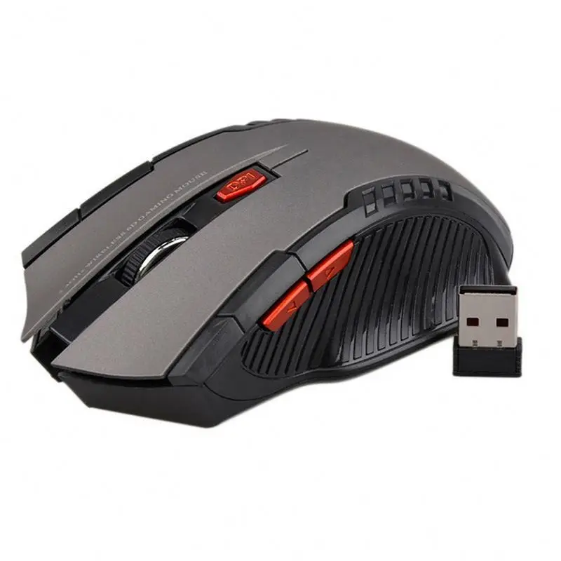 

wireless rechargeable gaming mouse ,NAYqp led colorful lights computer mouse, Silver gray (with red light)