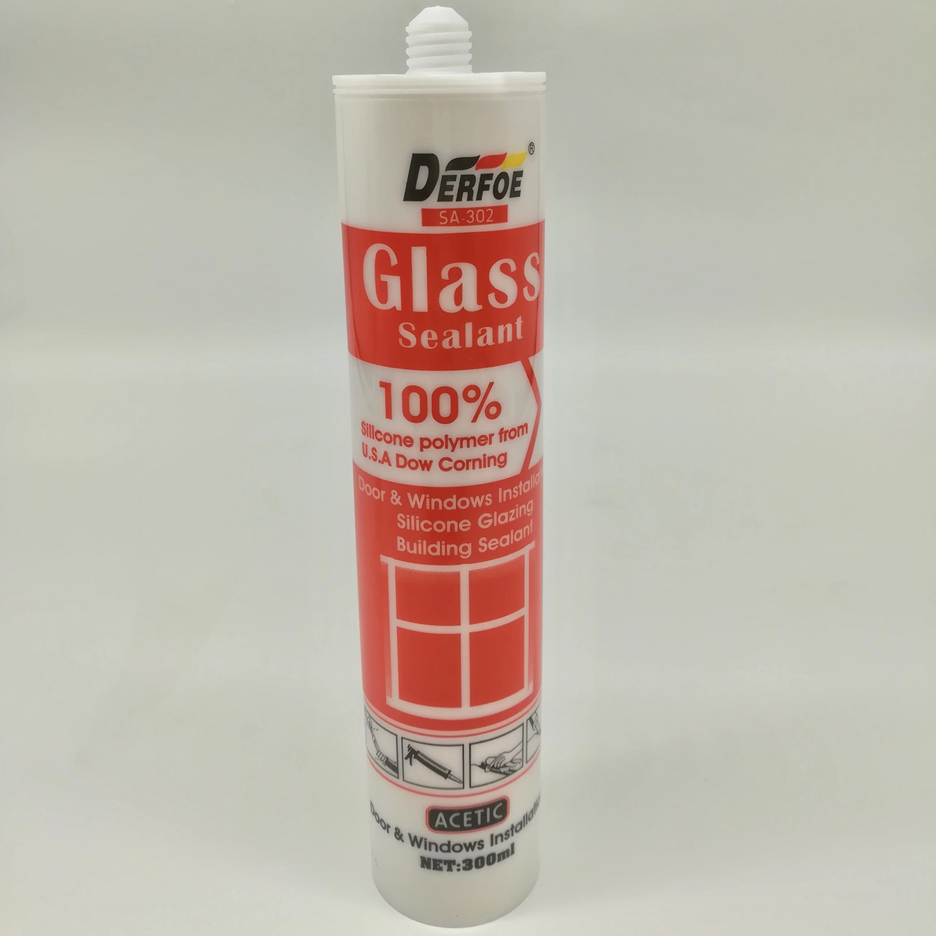 产品名称 硅酮密封胶a302 颜色 透明黑白或任何你想要的颜色 工作温度