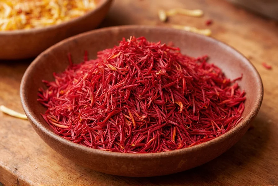 Comparison of authentic saffron versus safflower substitute in water test