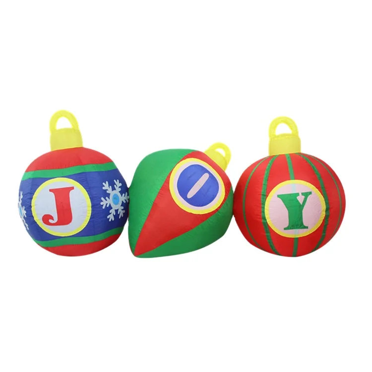 8ft Inflatable Christmas Ball Ornaments Bulk For Yard Decoration Buy