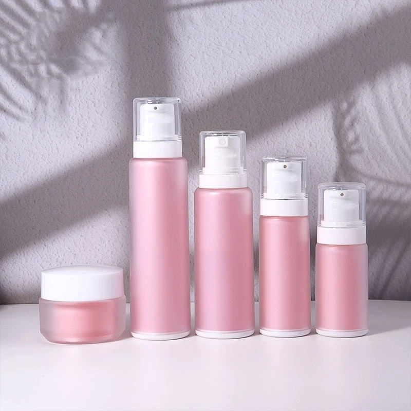 

New Arrival Empty 30g 50g 30ml 50ml 100ml 120ml PET Plastic Cosmetic Set Double Wall Frosted Spray Lotion Bottle with Pump