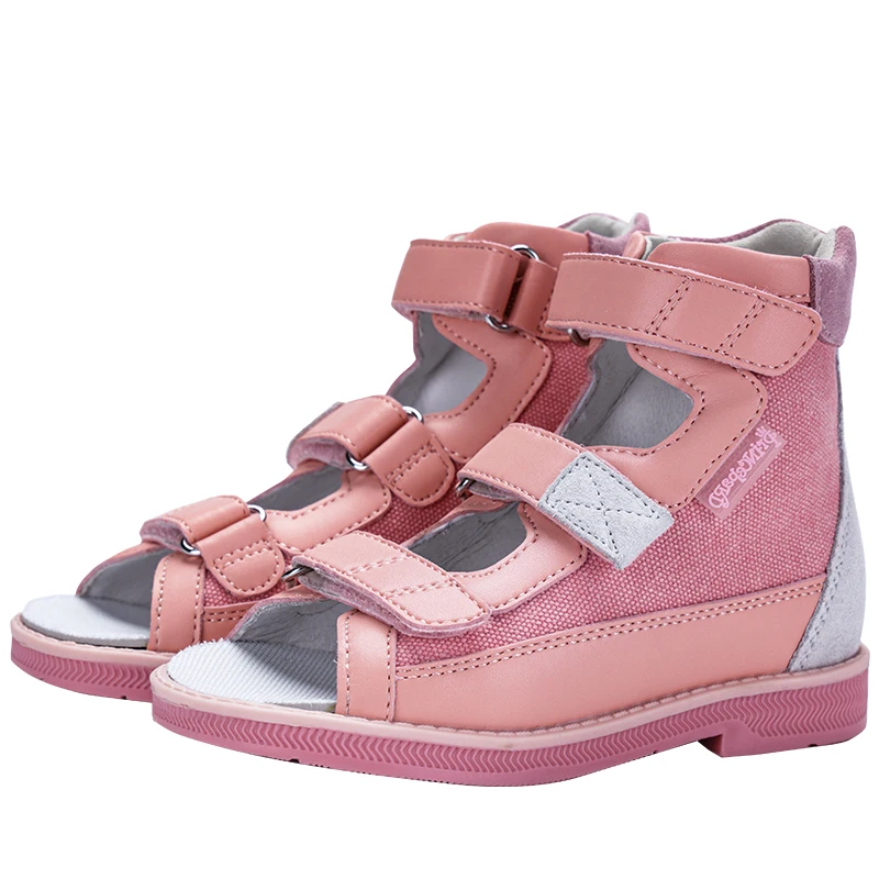 

Princepard Summer Sandals Children for Toddler Kids Orthopedic Shoes Corrective Sandals With Arch Support, Pink