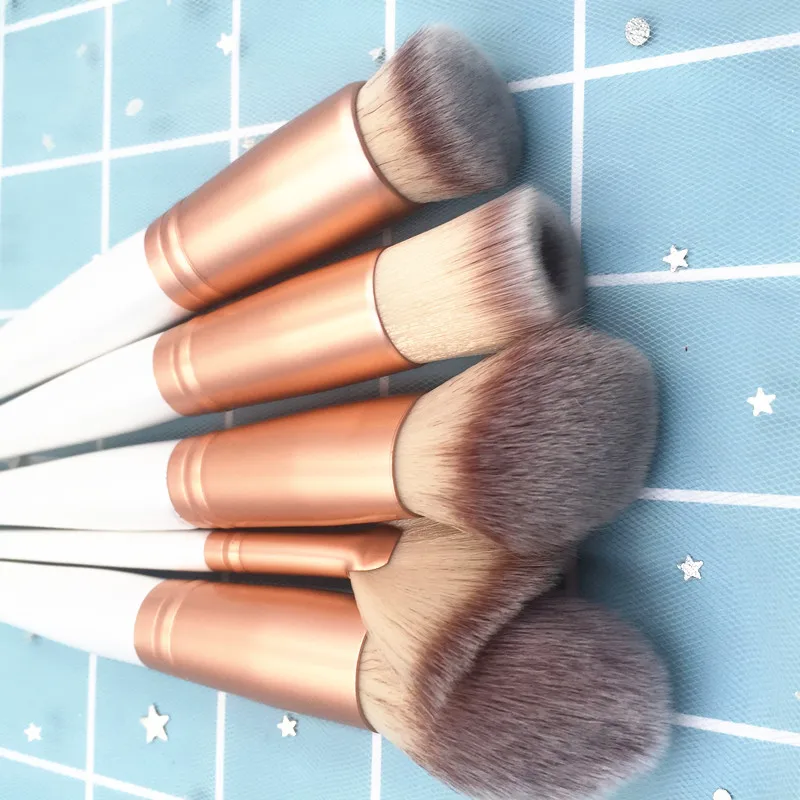 

14pcs Make Up Bamboo Handle Lip Powder Makeup Brush Make Up set no logo
