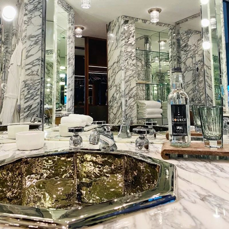 Rosewood Hong Kong Landon Handmade Stainless Steel Bath Sink Polished