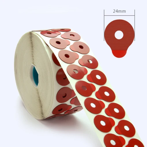 

good quality lens blocking pads for optical edger double sided adhesive sticker Red Color