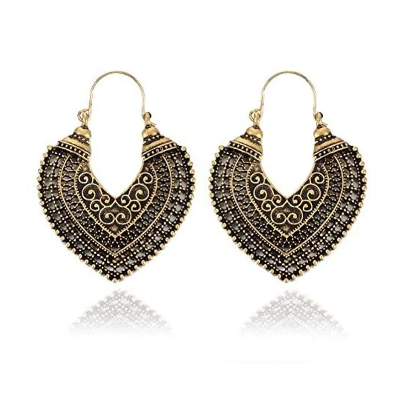 

Latest Design Jewelry Vintage Boho Drop Dangle Earrings for Girls, Gold/silver
